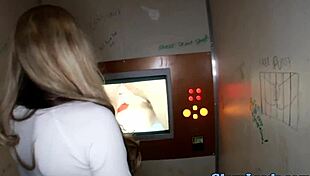 glamcore babe drilled at gloryhole