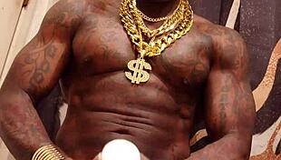 Hallelujah Johnson worships the big black cock in this intense session.