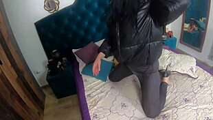 horny milfycalla gets deep face fucking and doggy-style cumshot