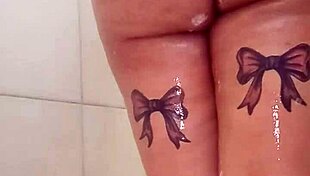 i tease my big tits and ass in a quick shower