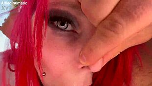 Dirty redhead taylor nicole bends over for monster cock