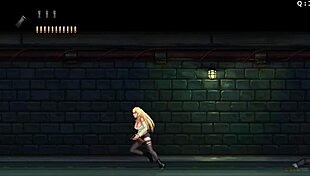 Blonde group banging in game gangbang part one