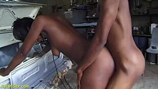 Saggy Tit African Teen 18+ Backseat Fisted Hard