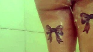 i tease my big tits and ass in a quick shower