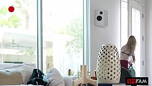 Is this hot stepdaughter hungry for stepdad's fat cock?