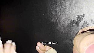 Paolla hotwife fucks big black cock in swing house while husband watches