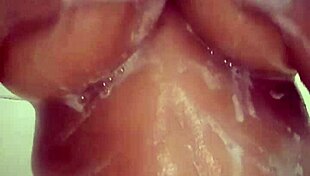 i tease my big tits and ass in a quick shower