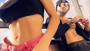 Sasha Rose is dancing this sexy striptease, teasing everyone around.