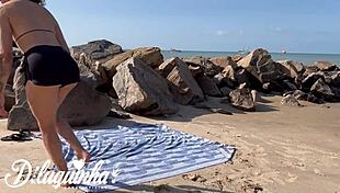 i saw the hot sabrina prezotte showing off on the beach and took her to my apartment while she was taking a shower i fucked her hot ass in the hair