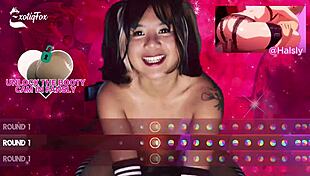 Exotiqfox Bounces Her Bouncy Tits and Ass on Your Cock in Solo Gooner Masturbation