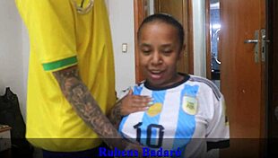 BRAZIL LOST BUT I FUCKED THE ARGENTINE'S ASS HARD IN DOGGYSTYLE WITH BIG COCK