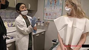 I am the dirty dermatologist Stacy Shepard, exploring latex fetishes and anal fingering with gloves.