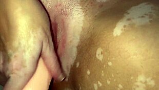 Fucking that cannon toy to orgasm!