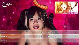 Exotiqfox Bounces Her Bouncy Tits and Ass on Your Cock in Solo Gooner Masturbation