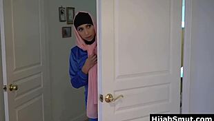 the naughty muslim girl gets disciplined by the mosque leader with deepthroat blowjob