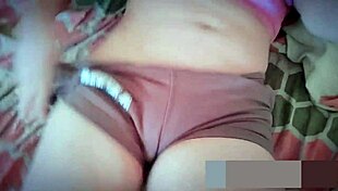 The Busty and Big Ass Stepmother Masturbating and Touching Her Entire One Real