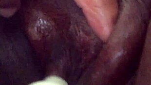 Ebony Squirts Passionately on Sofa