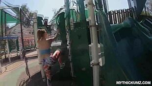 juicy white booty bounces on monster cock