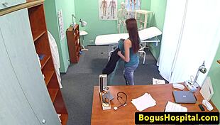 Real Babe Patient Gets Pounded Hard by Doctor in Office Exam