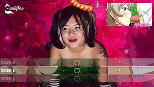 Exotiqfox Bounces Her Bouncy Tits and Ass on Your Cock in Solo Gooner Masturbation