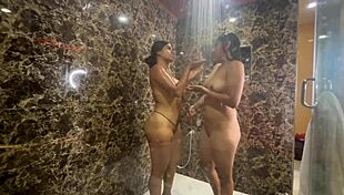 Christmas Lesbian Sex - Step-Cousins Rub Pussy On Pussy