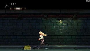 Blonde group banging in game gangbang part one