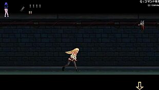 Blonde group banging in game gangbang part one