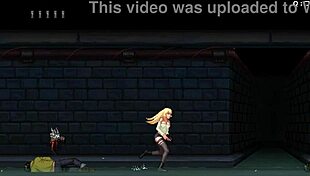 Blonde group banging in game gangbang part one