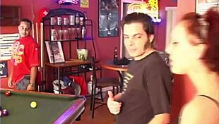 my step sis is a pool hall queen! 😜 can't believe her moves!