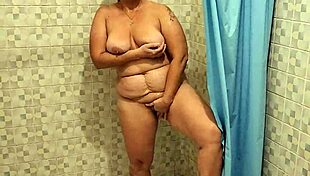 I find my best friend's mom in the shower and she gives me a blowjob