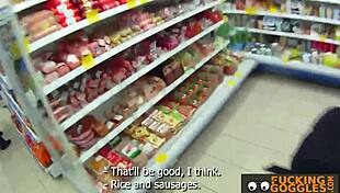 Gorgeous Petite 18+ Russian Brunette Gives Horny Blowjob for Cumshot