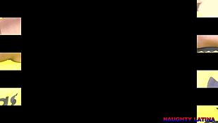 Sweet naughty latina achieves orgasm when horny.