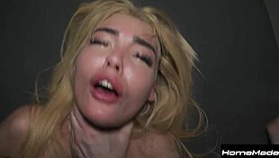 Double teamed broken slut enjoys rough cowgirl riding