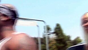 big tits american mom in fishnets and heels