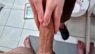 my home nurse washes my cock and makes me cum in hospital