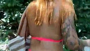 Took friends to woods for ass flashing