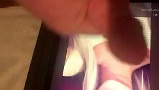 Jacking Off to a Cute Blonde