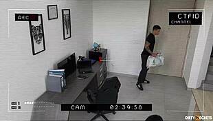 I got caught stealing so I seduced the security guard with my tight pussy