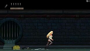 Blonde group banging in game gangbang part one