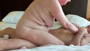 Chubby cowgirl rides hard, oh I love this 😍