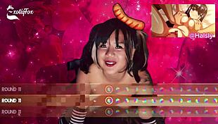 Exotiqfox Bounces Her Bouncy Tits and Ass on Your Cock in Solo Gooner Masturbation