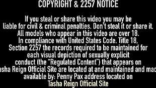 Busty Blonde Tasha Reign Licks Her Friend's Pussy In Pajama Party