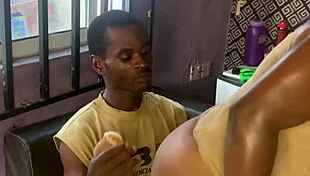 Home alone on Sundays, bending over my big-ass milf for some fun.