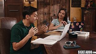 Horny huge tits teen 18+ hailey rose uses dirty tricks to keep her job