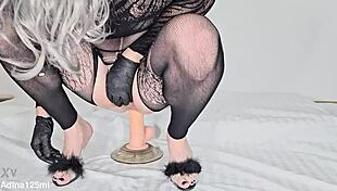 Adina125ml - Too Much Anal Play With Heels Lingerie Toys And Dildo