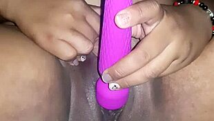 Black Woman With Big Ass Masturbates Passionately