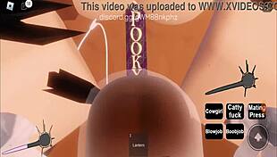 rich slut makes boy cum on roblox.