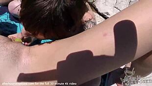 i feel so horny eating pretty croatian pussy on public beach vacation