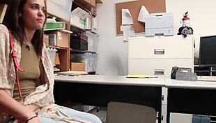 Lovely Brunette Teen 18+S Got Punished In The Ass By The Laws Rock Hard Piston