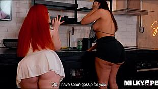 Hey, two pretty friends with big asses let the plumber fill their asses with milk as payment 😍